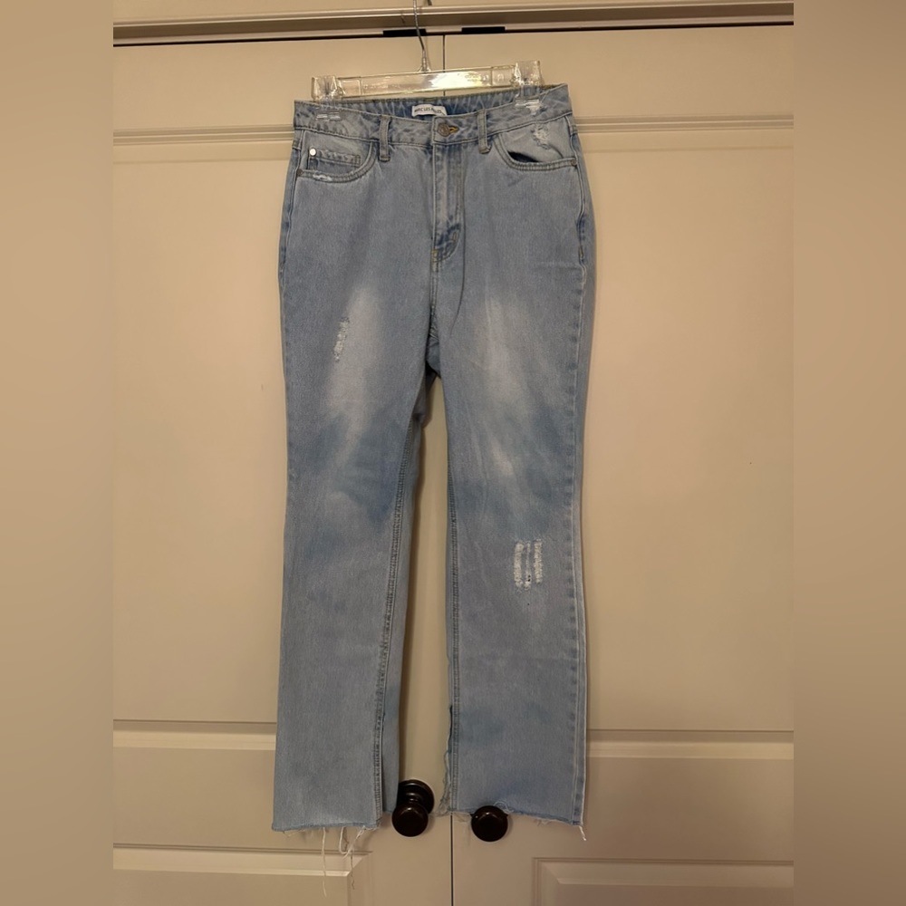 Avec Les Filles lightly distressed Jeans